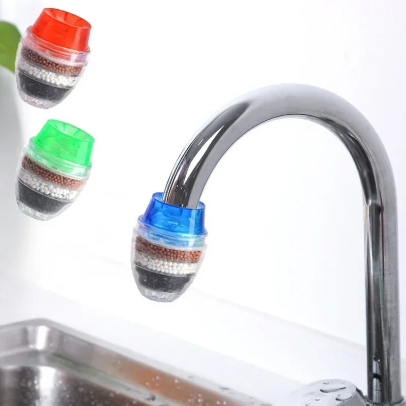 5-layer Activated  Kitchen Faucet Tap Water Purifier Home Accessorie Water Clean Purifier Filter Activated Carbon Water Purifier