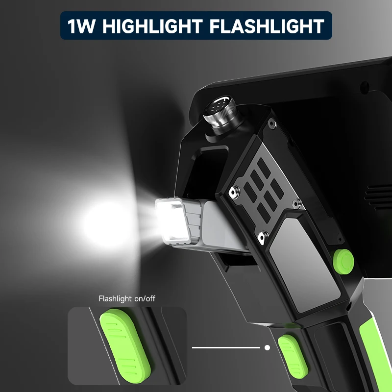 360 ° التلقائي تدوير الصناعية Borescope 5 ''IPS شاشة المنظار 9.5 مللي متر 1080P HD انفصال تصميم IP67 كاميرا التفتيش للأنابيب #5