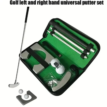Mini Indoor Putting Green - Potty Putter Game with Putter, Hole Cutter, Putting Cup Office Golf Kit
