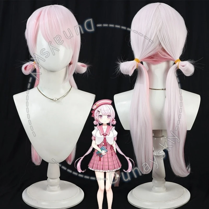 にじさんじ-vtuber-調部ゆいか-コスプレウィッグ-学生服-デイリースタイル-ピンクグラデーション-ロング-耐熱性合成毛-ハロウィン