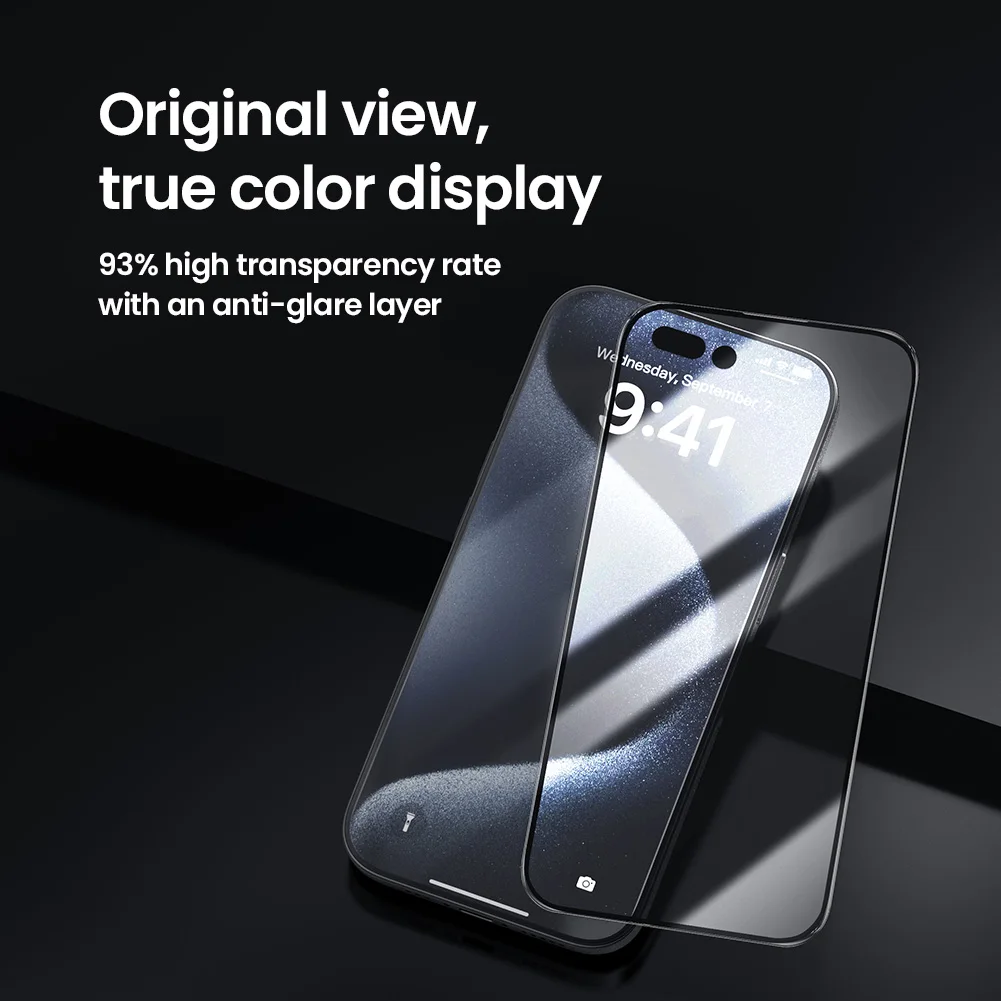 

For iPhone 16 Pro Max / 16 Pro Glass Tempered Glass 9H Ultra Hard CP CP+Pro 2.5D Full Cover Screen Protector for iPhone 16 Plus