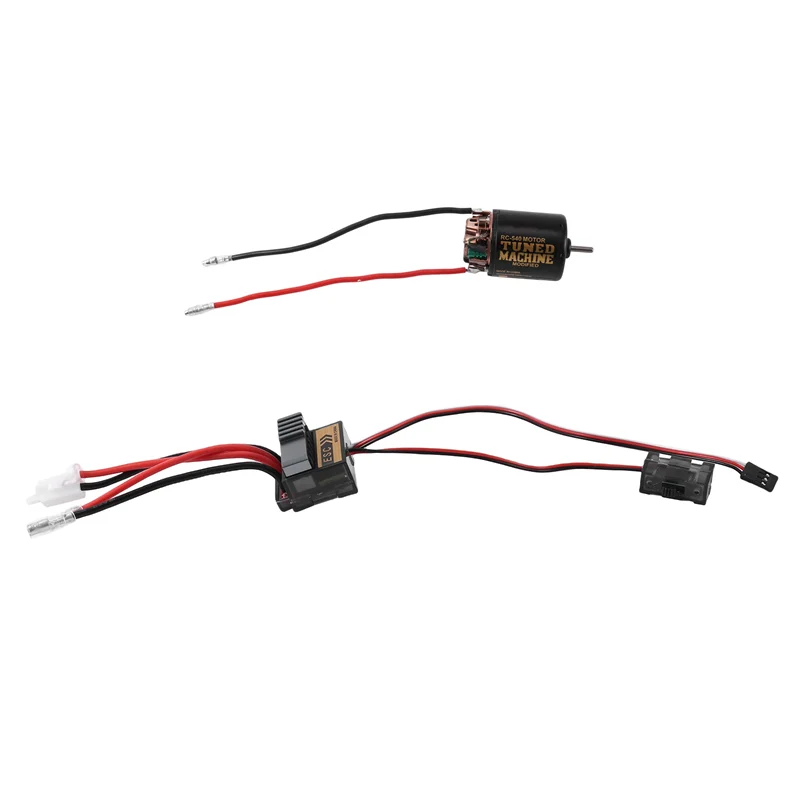 

320A ESC + 540 Матовый двигатель 21T для 1/10 RC автомобиля Axial SCX10 Traxxas TRX4 D90 HSP Tamiya Redcat Аксессуары Запчасти