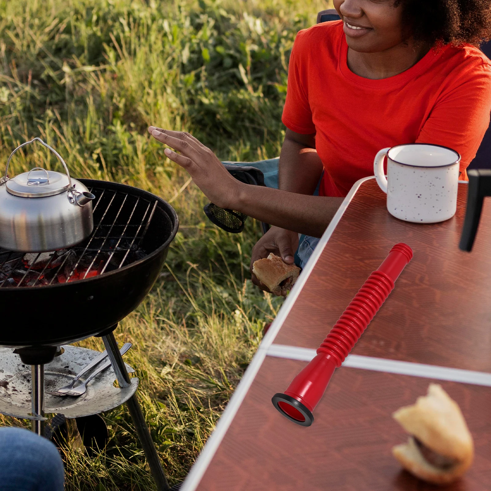 

1Set Gas Can Replacement Spout Kit Reasonable Structure Prevents Leakage Ideal for Travel Outdoor Fueling Needs