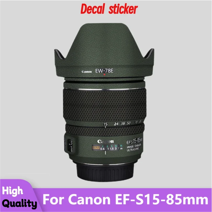 

Для Canon EF-S15-85mm наклейка на корпус объектива Защитная Наклейка на кожу виниловая пленка против царапин защитное покрытие