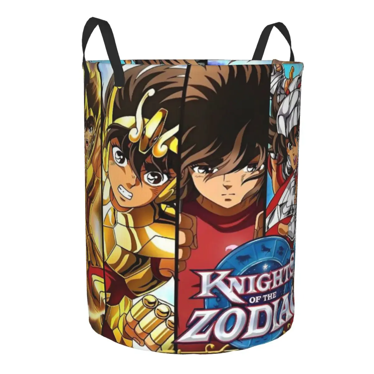 Saint Seiya Knights Of The Zodiac Laundry Hamper Large Storage Basket Anime Manga Cartoon Men Women Laundry Organization