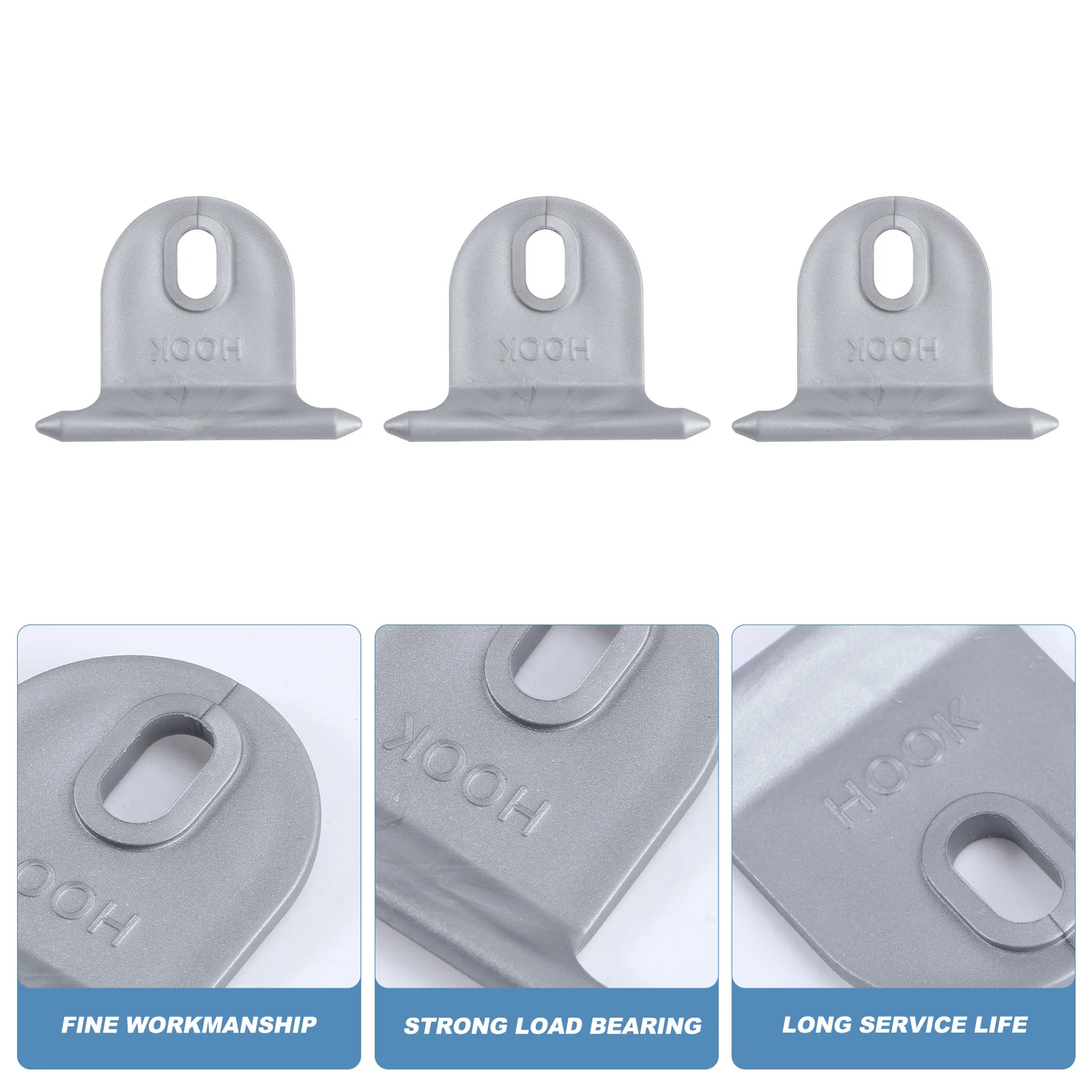 

10Pcs Rv Awning Hook Aluminum Alloy Clips Practical Camping Awning Accessories Wind Resistant Replacement Hook Rings