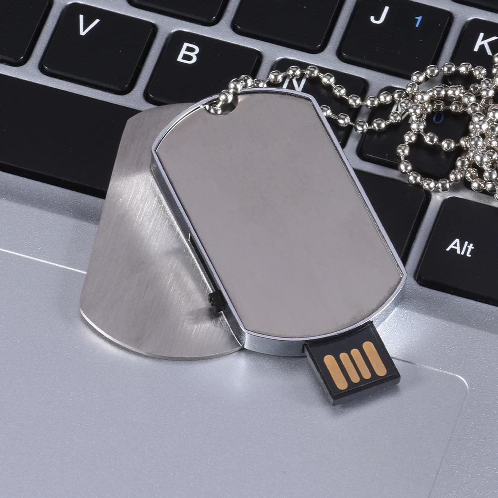 

Металлическое ожерелье USB 2.0 флэш-накопители стрейч-накопитель 64 ГБ 32 ГБ 16 ГБ творческий бизнес-детский подарок анти-потерянная карта памяти 8 ГБ
