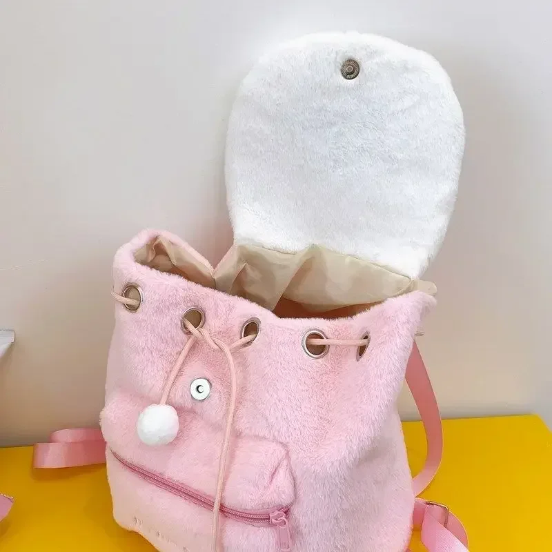 Saniro Kawaii Ransel untuk Wanita Mewah Hello Kitty Melody Tas Sekolah Siswa TK Tas Desainer Tren Fashion