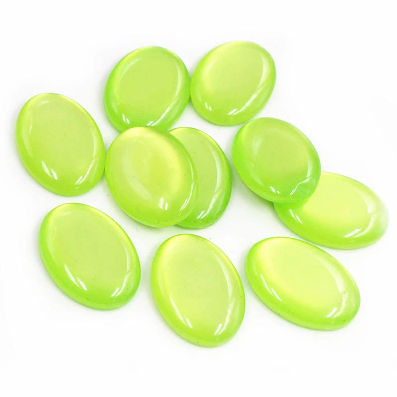 Nowa moda 10 sztuk 18x25mm Mix kolor z płaskim z powrotem kaboszony z żywicy Cameo