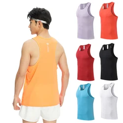 Men Running Tanks Quick-Drying Mesh Breathable Summer Cool Beach Travel Undershirt Basketball Training Fashion Gym Vest