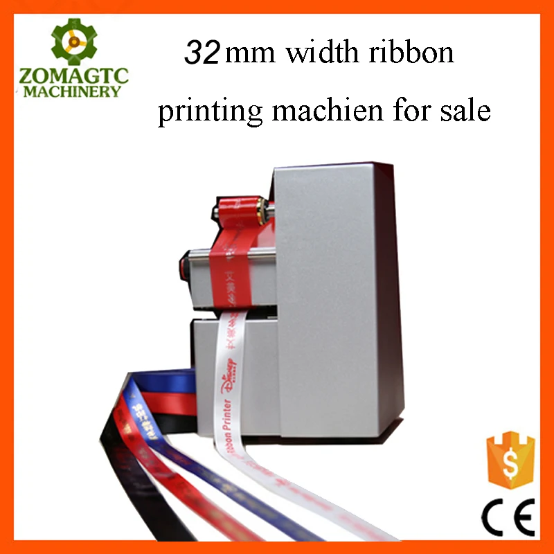 Best price ribbon foil printer printing machine satin ribbon printer machine printer ribbons