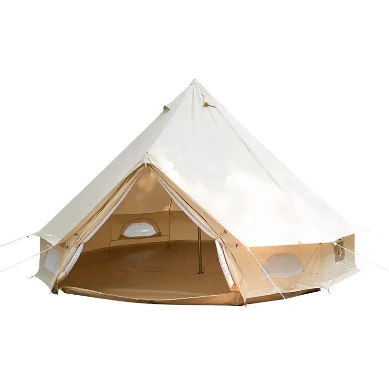 3M 4M 5M 6M 7M New design outdoor canvas bell tent two door canvas bell tent