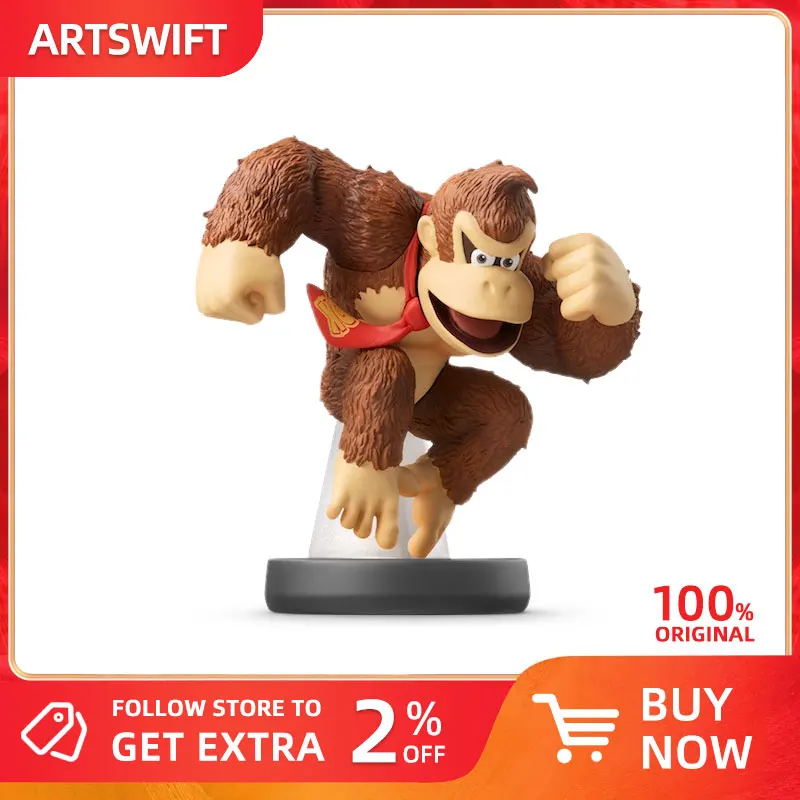 Фигурка магазина ARTSWIFT для оригинальной SSB-Donkey Kong S NFC азиатской версии региона, Бесплатная совершенно новая модель