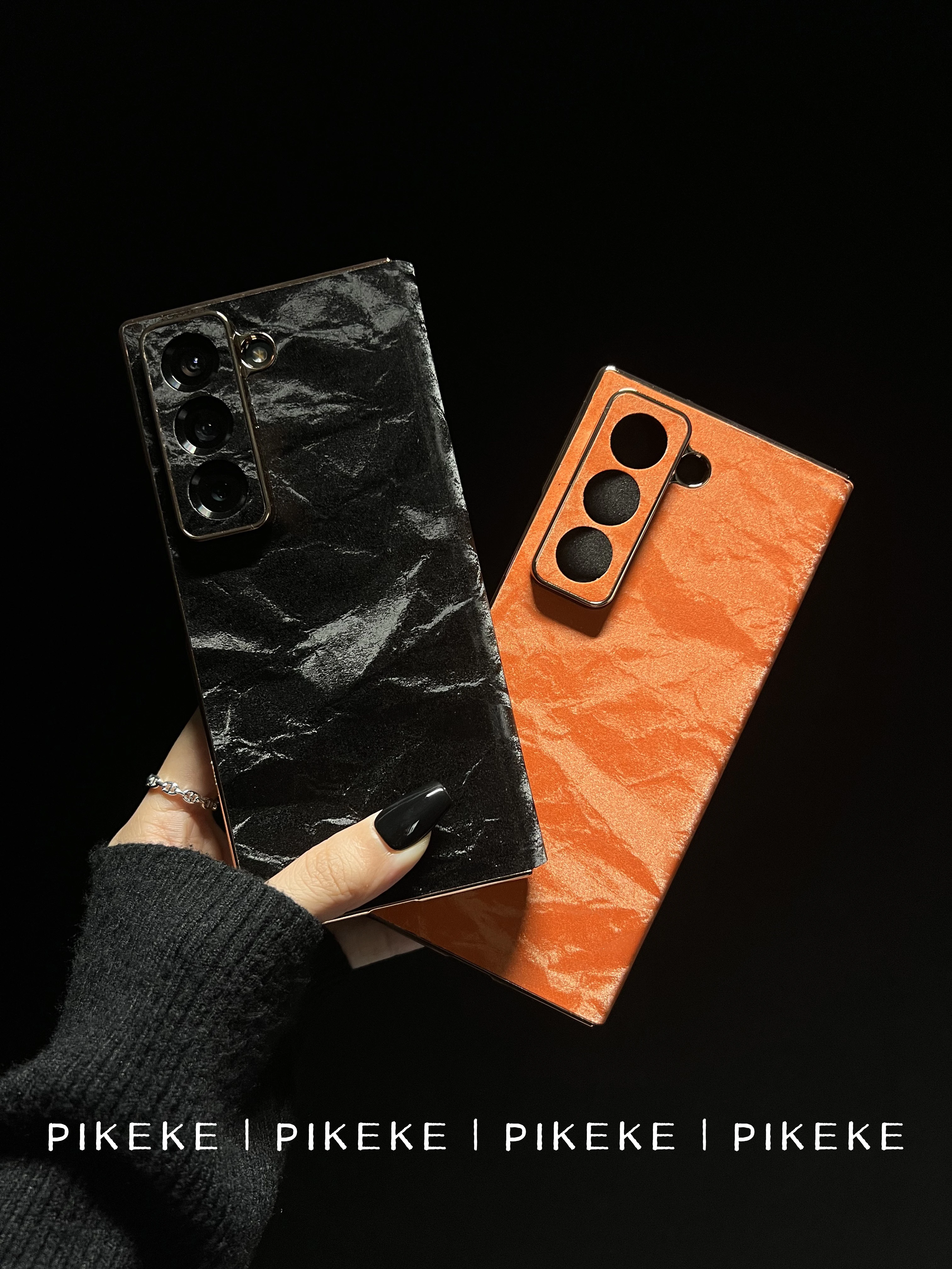 

Чехол для Samsung Z Fold 7, новый высококачественный откидной чехол, ультратонкий чехол с защитой от падения Z Fold6 5, простая кожаная бархатная текстура Glacier для W25 24