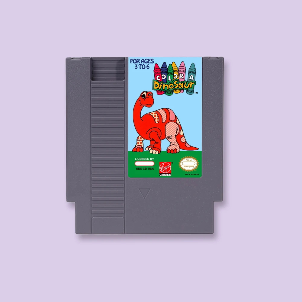 

For Color A Dinosaur 72 pins Game Cartridge for 8bit NES Video Game Console