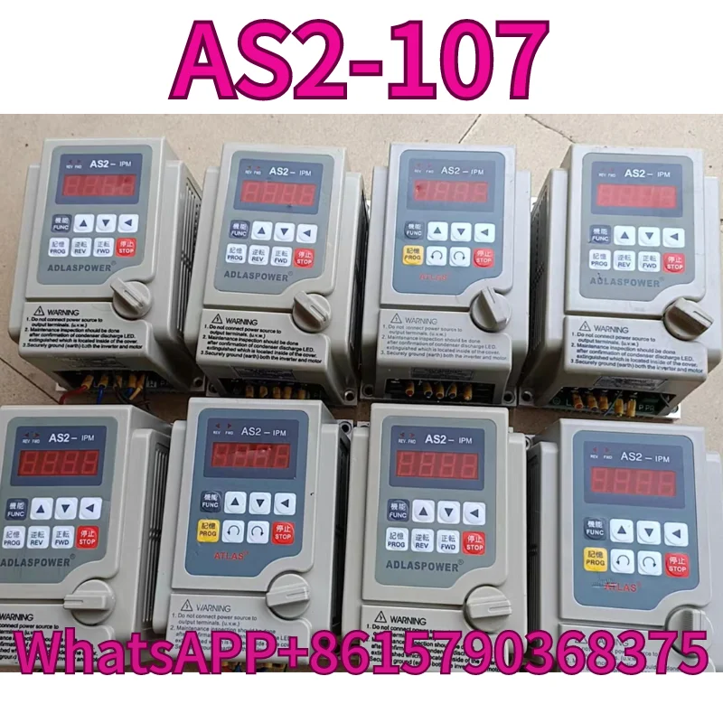 

Used frequency converter AS2-IPM AS2-107 0.75KW 220V