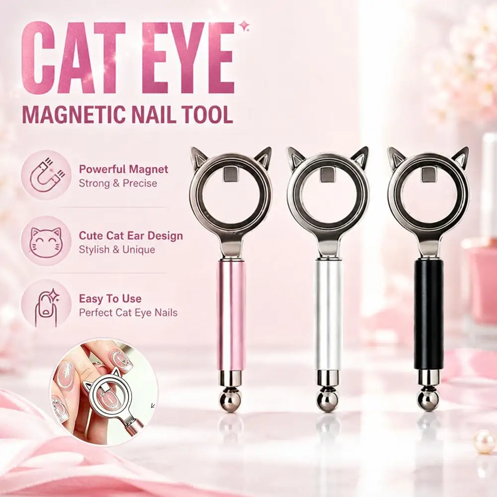 Cat Eye Nail Art Artifact Powerful Circular Magnet Absorbing Black Hole Cat Eye Assistive Nail Art Tool