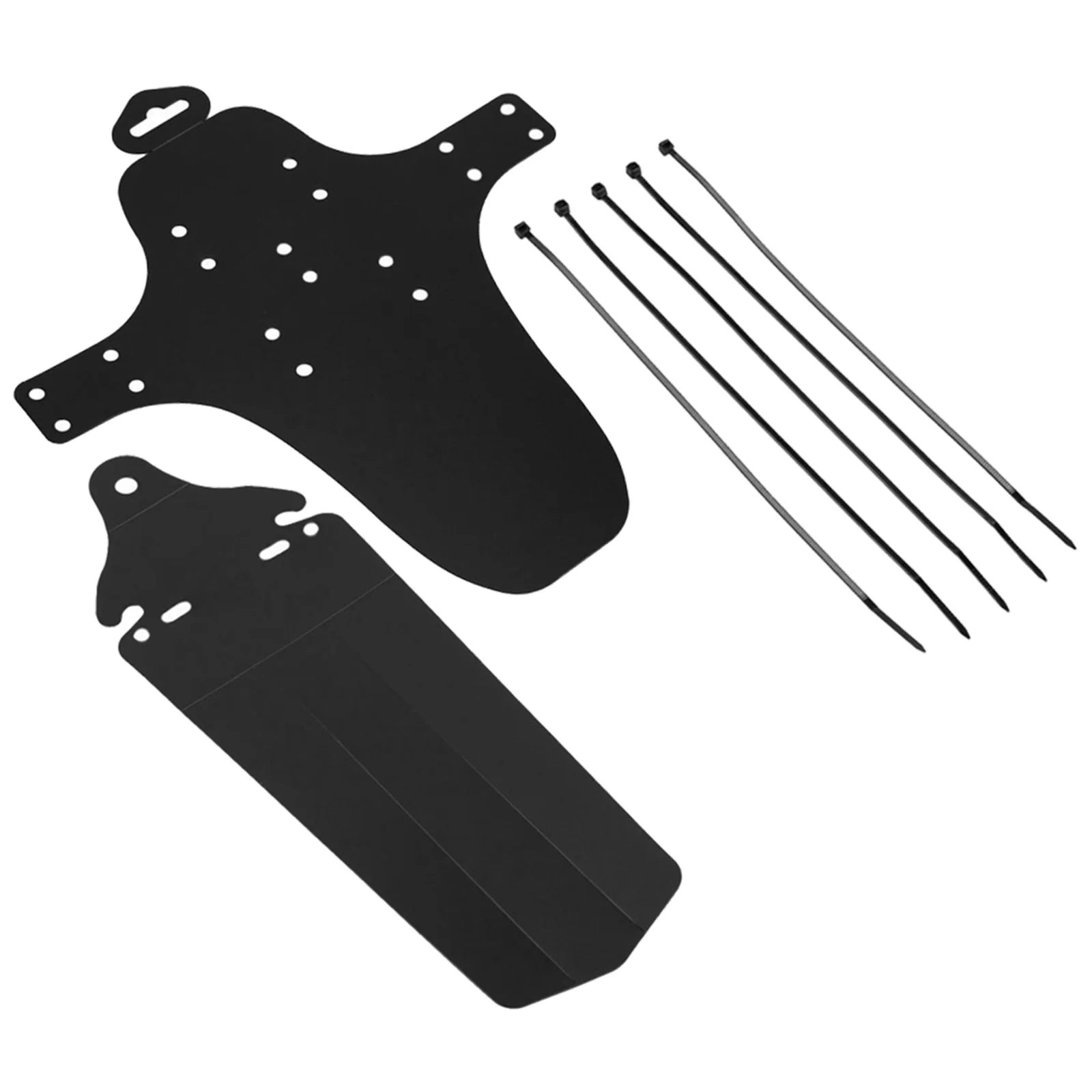 

Mountain Bike Mudguard Set Front Rear Waterproof Mud Proof 3D Shaped Adjustable Fit for Mtb Road Safety Cycling Accessories