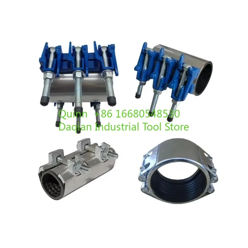 NGTwo-Piece Ductile Iron Low Pressure Repair Clamp with Split Sleeves ANSI Standard Painting Surface DN40-DN300