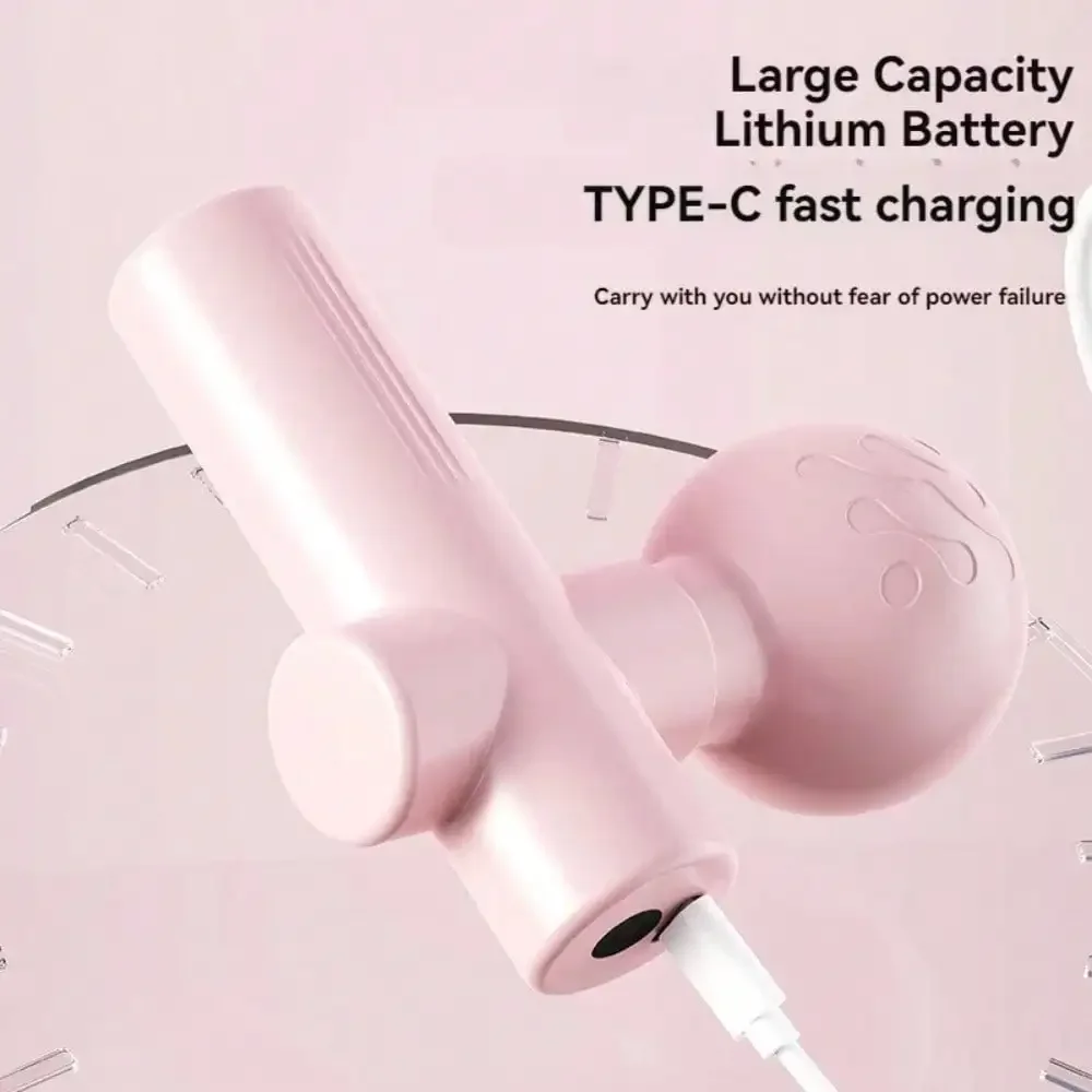 2026 Mini Massage Gun Fascia Machine Spierontspanning Vibrerend Pistool Draagbare Staaf Massage Nek Lichaam Fascia Gun Oplaadbaar