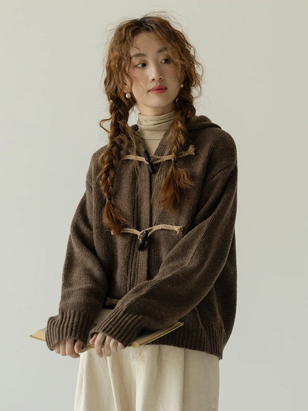 

Весенне-осеннее ретро-пальто женское удлиненное с капюшоном, на пуговицах, свободного кроя, для повседневной носки, стандартной длины, тонкое