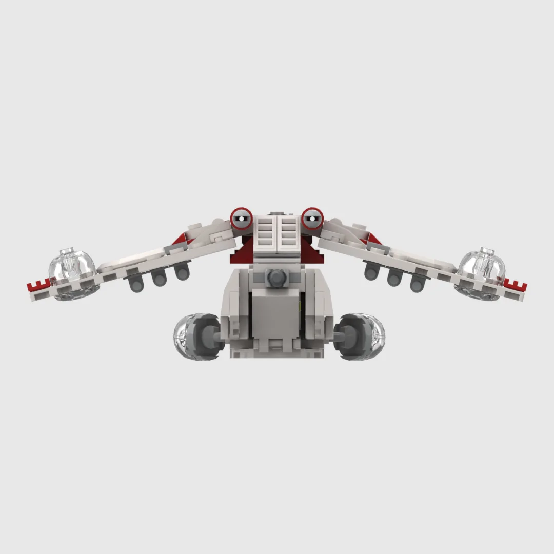 MOC اللبنات غالاكسي كلاش الخيال العلمي العسكرية Coruscant الحرس جمهورية Gunboat الصبي 178 قطعة نموذج تجميع الطوب لعبة أطفال #6