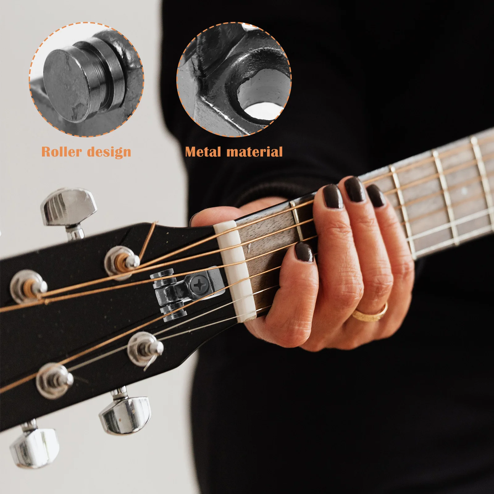 

1 set 1 Set Metal Guitar String Trees Retainer For Electric Guitar Replacement String Guides Abrasion Resistant Tuning Stability