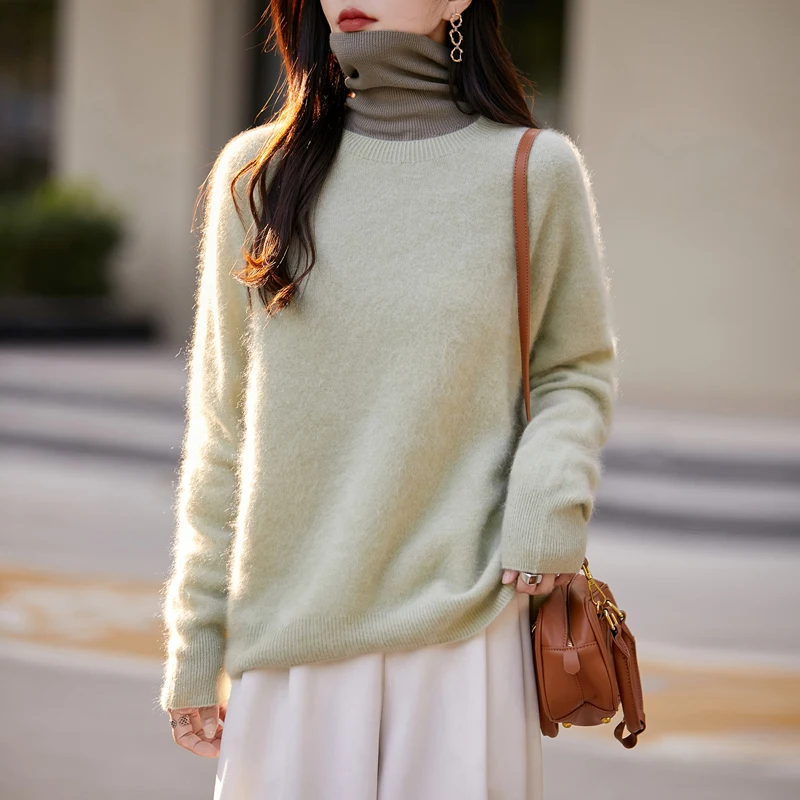 Свитер из матовой 100% шерсти |   15-цветная палитра Майяр |   Густой и уютный |   Осень-зима Основы