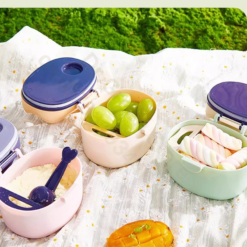 

portable out-of-home complementary food rice noodle box/sealed tank moisture-proof storage tank/Baby milk powder box