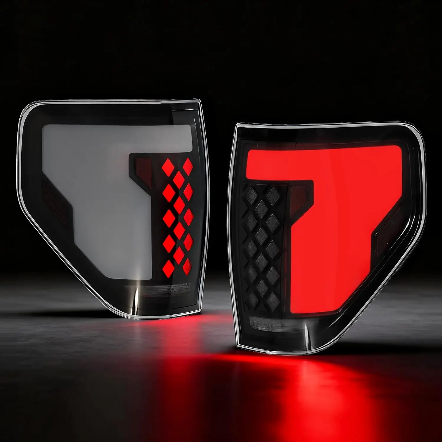 Sequential Full LED Tail Lights for 2009-2014 Ford F150 Startup Animation Taillight Assembly Dynamic Turn Signal Lights Brake Reverse Light