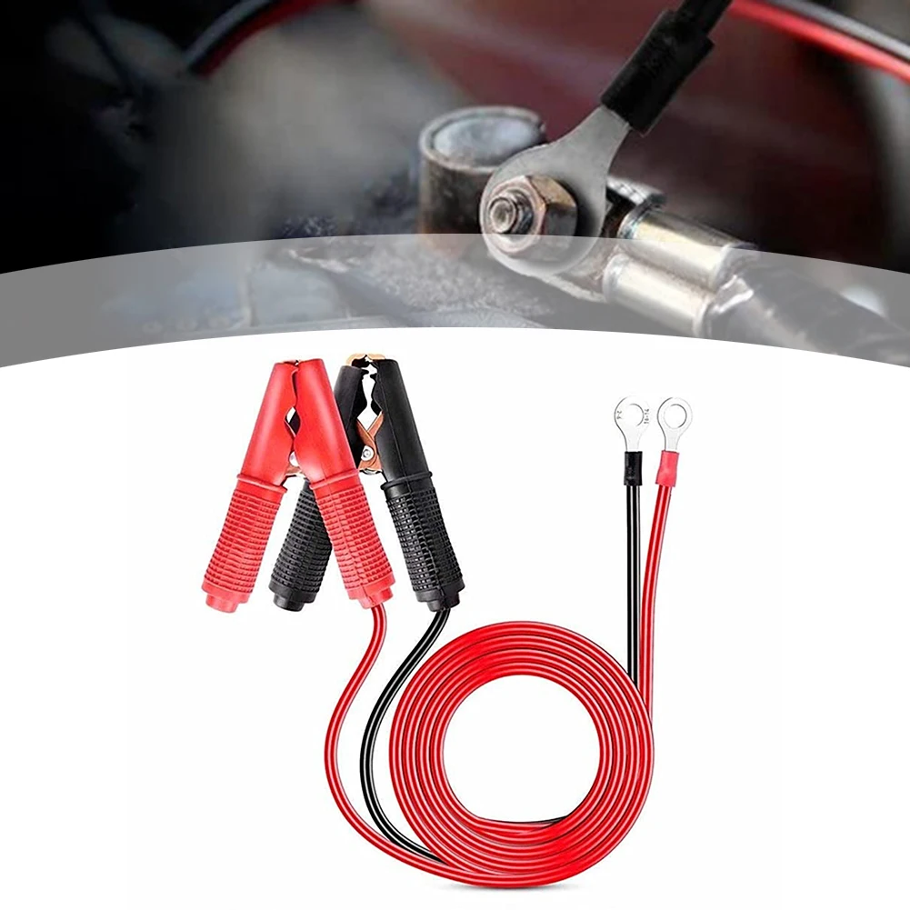 

2 шт. кабели-зажимы для автомобильных аккумуляторов 0.6/1.2/1.8 м с предохранителем 30А для зажимов типа «крокодил» для автомобилей и мотоциклов