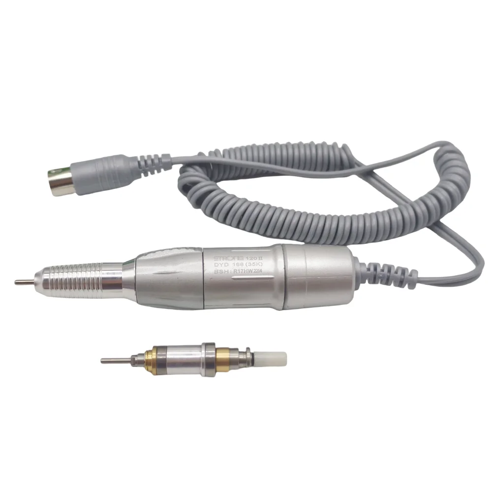 STRONG 210 Electric Nail Drill Pen 120II Polish Handpiece Grind Manicure Machine Handle Spindle Milling Cutter Accessory Replace