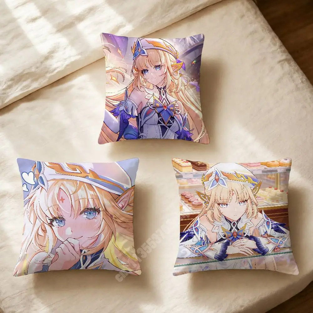 Nicole Reeyn Genshin Impact Printed Pillow Cover Sofa Couch Bedroom Cinema Home Theater Decoration