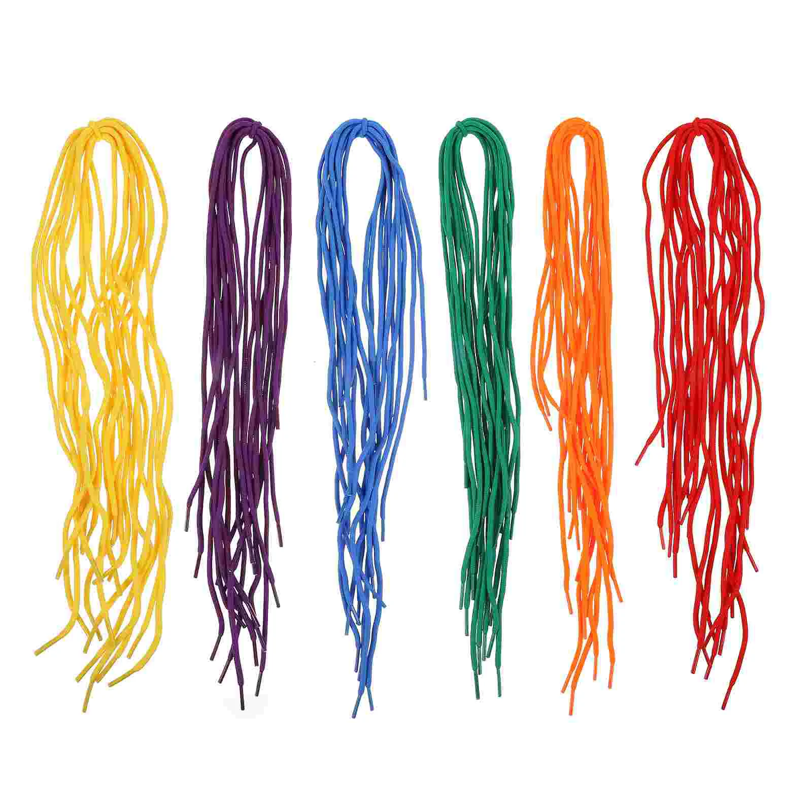 60 Pcs Casual Shoes Running Beaded String Laces Shoelaces for Kids Polyester Craft Making Ropes Jewelry Thread