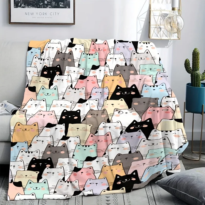 Cozy Flannel Blanket Home Sofa Personalized Super Soft Warm Bedspread Best For Couples Romantic Present