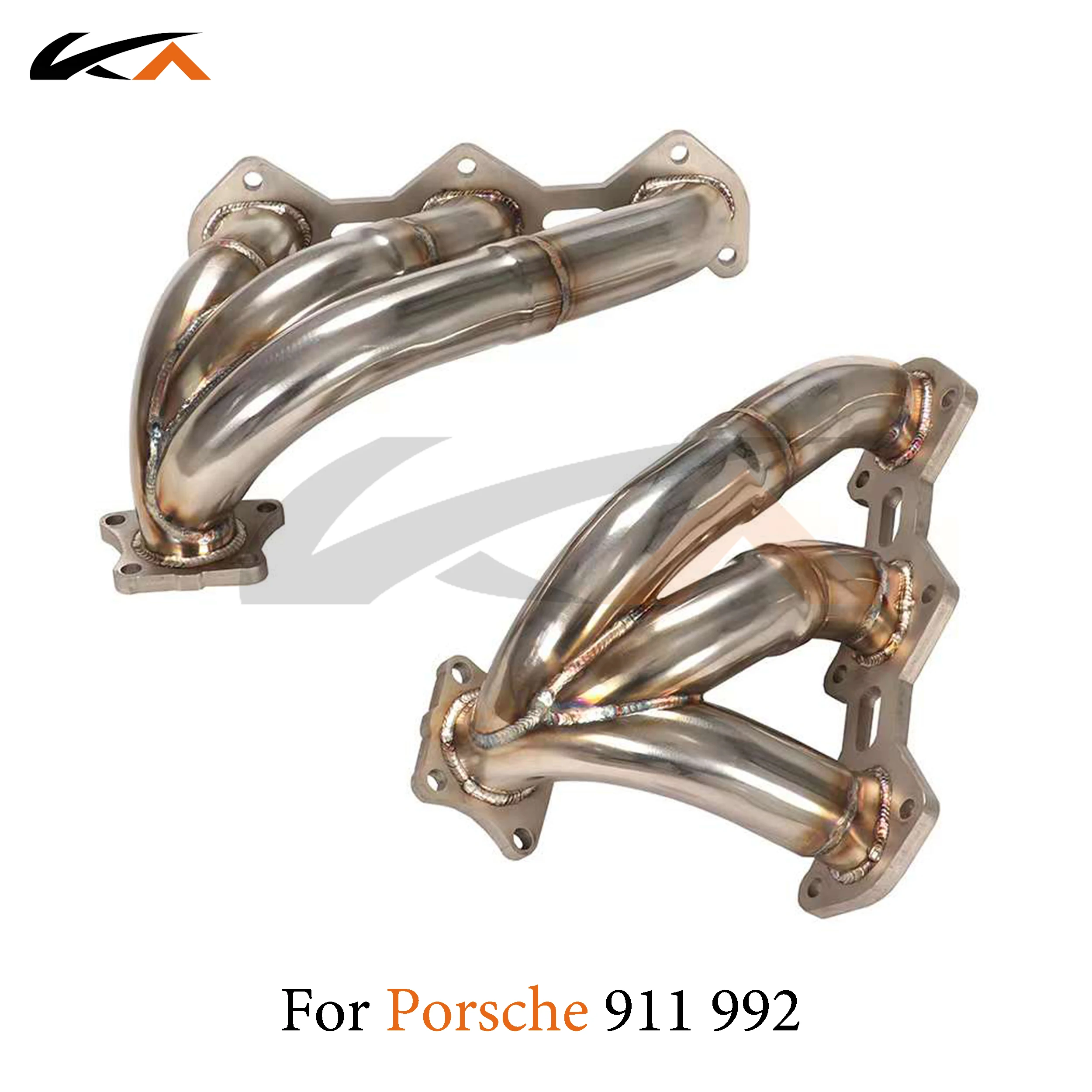 

KA Tuning exhaust system parts header stainless manifold for Porsche 911 992 3.0t performance straight pipe heat shield