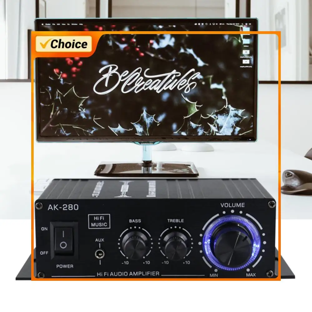 

Цифровой усилитель AK-280 HiFi для басов и стерео сабвуфера, 40Вт+40Вт, двухканальный, для домашнего кинотеатра, с входами RCA и AUX