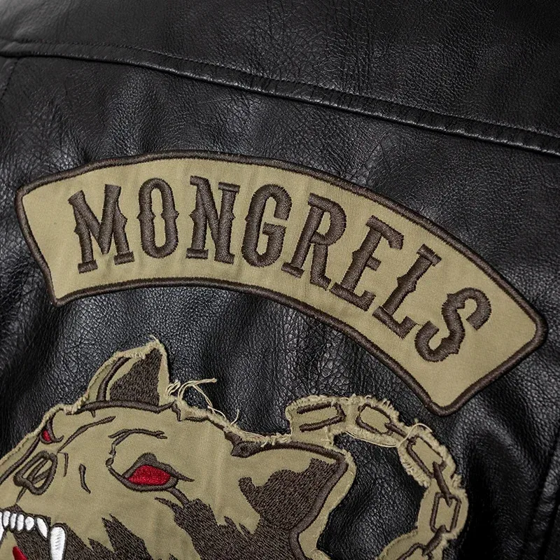 qq 123ゲーム Daysgone ジャケット Days Gone ディーコン聖ヨハネフェイクレザーブラックベストコスプレ衣装 PU 刺繍チョッキ用