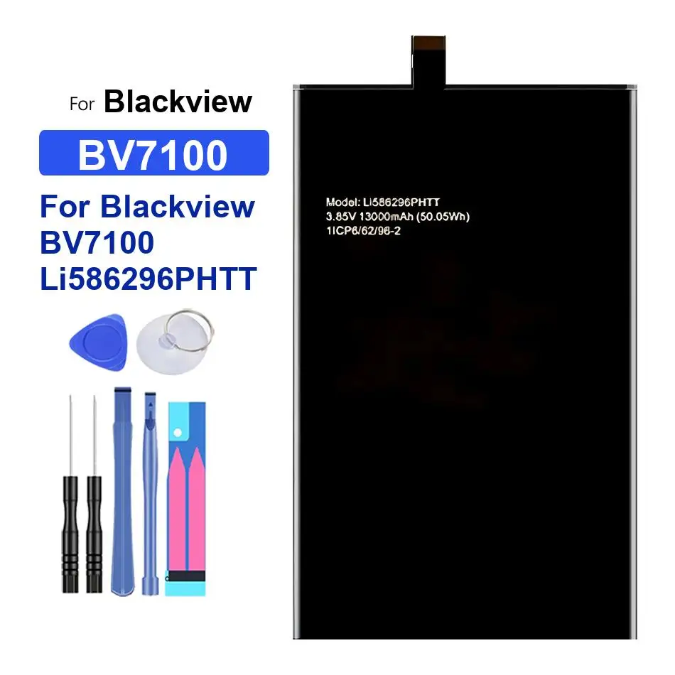 

Reliable Power High-Efficiency Mobile Phone Battery 13000mAh For Blackview BV7100 Li586296PHTT