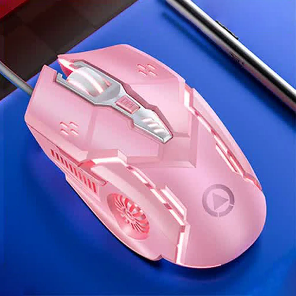 New T-G5 Six Key 3200PDI Wired Illuminated Gaming Mouse E-sports Mechanical Mute Computer Accessories For Windows 7/10/11