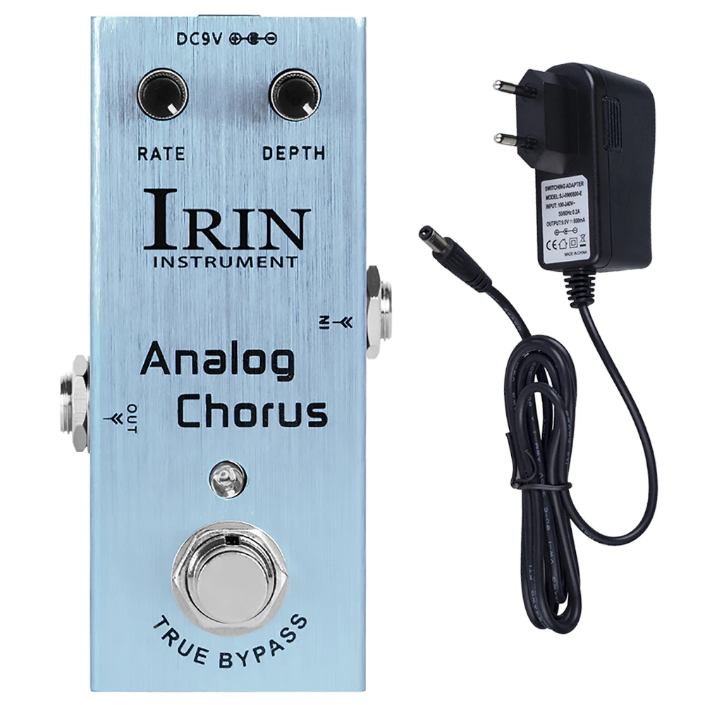 

IRIN AN-08 ANALOG CHORUS Guitar Effect Pedal for Circuit Chorus Tone Guitar Pedal with 9V Adapter Classic BBD Chip True Bypass