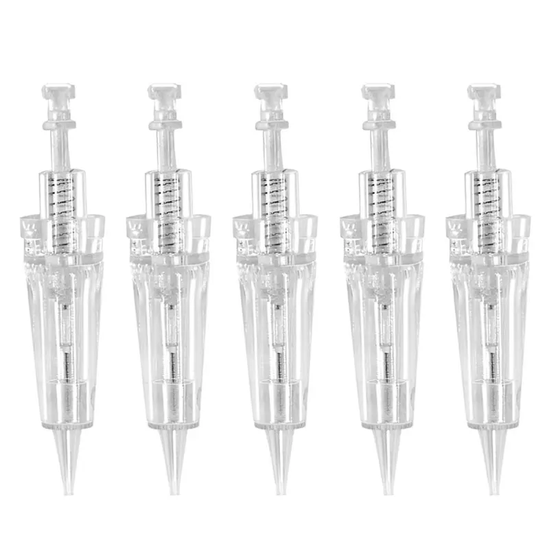 10PCS Replacement Bayonet Tattoo Cartridge Needles Disposable Tattoo Eyebrow Needles, For Microblading Permanent Tattoo Machine