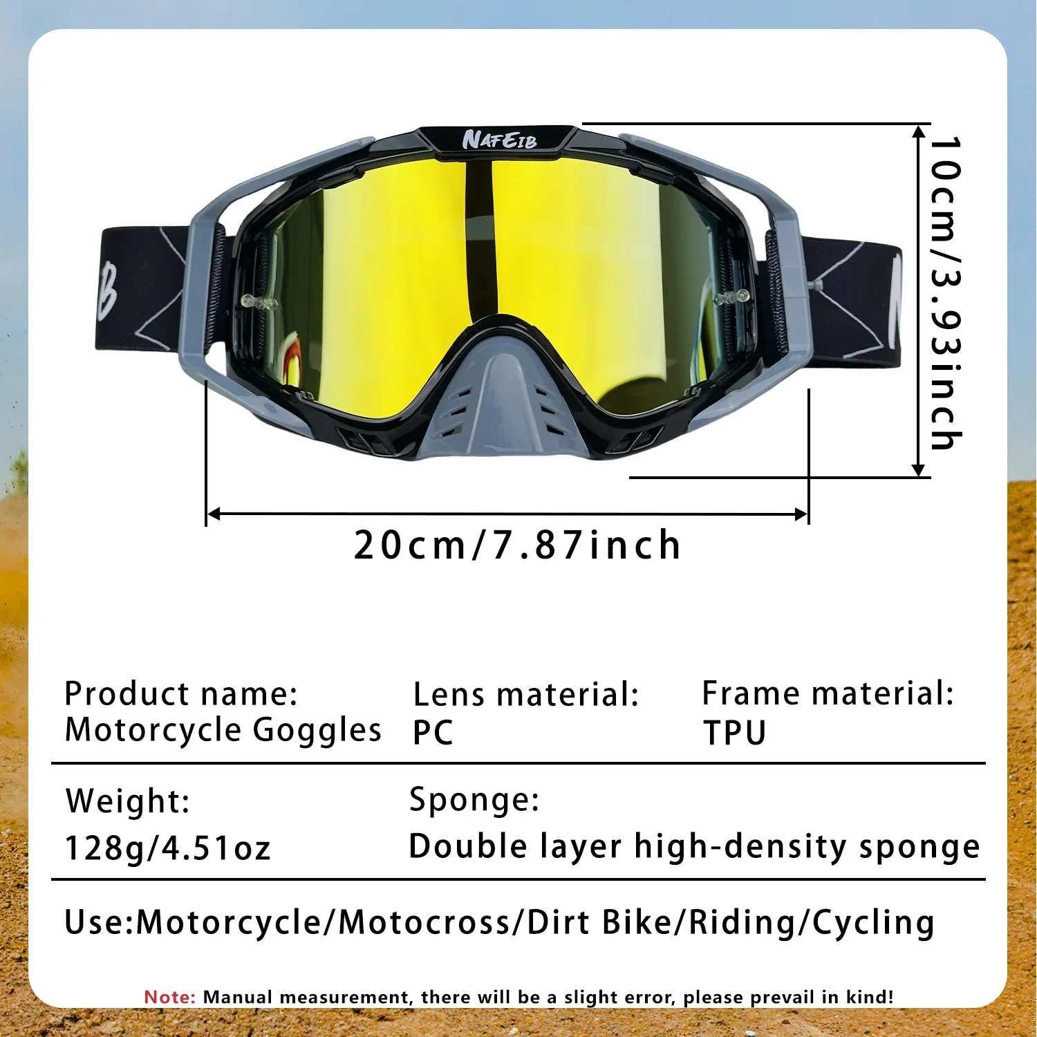 High Quality Motorcycle Goggles Motocross Racing Goggles Motorcycle Glasses Motocross Goggles Glasses Cycling Mtb Glasses
