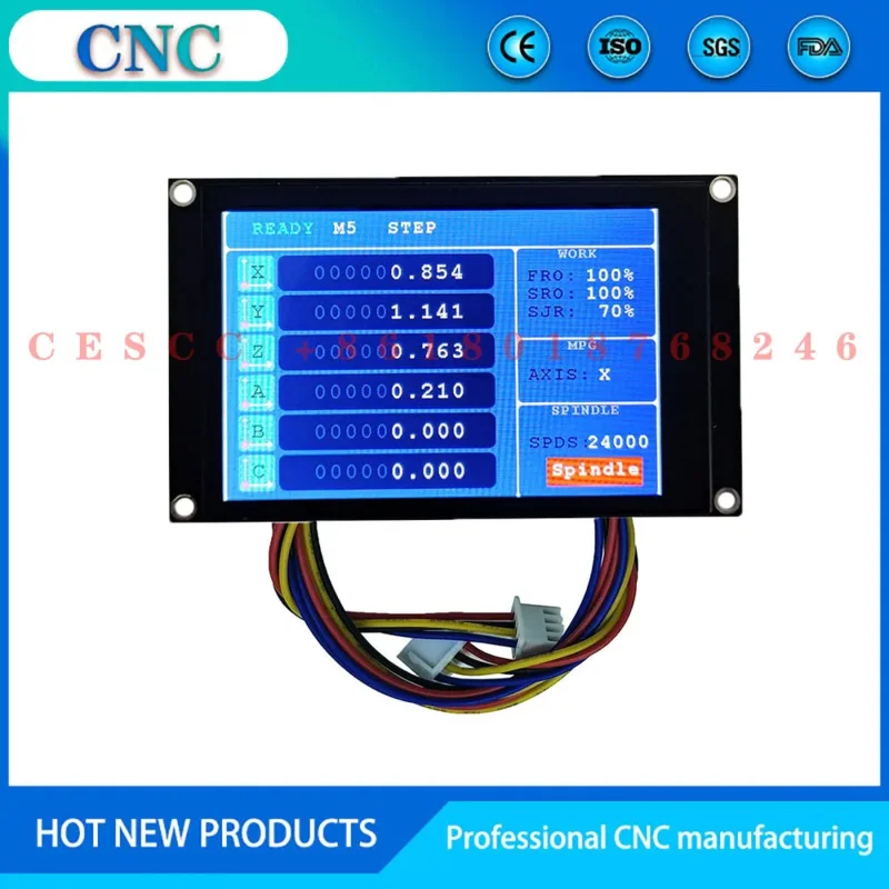 Imagem -06 - Nvem Mach3 Gravura Máquina Control Card 300khz Porta de Rede Adequado para Controlador Cnc 3456 Axis Display Nova Atualização v5