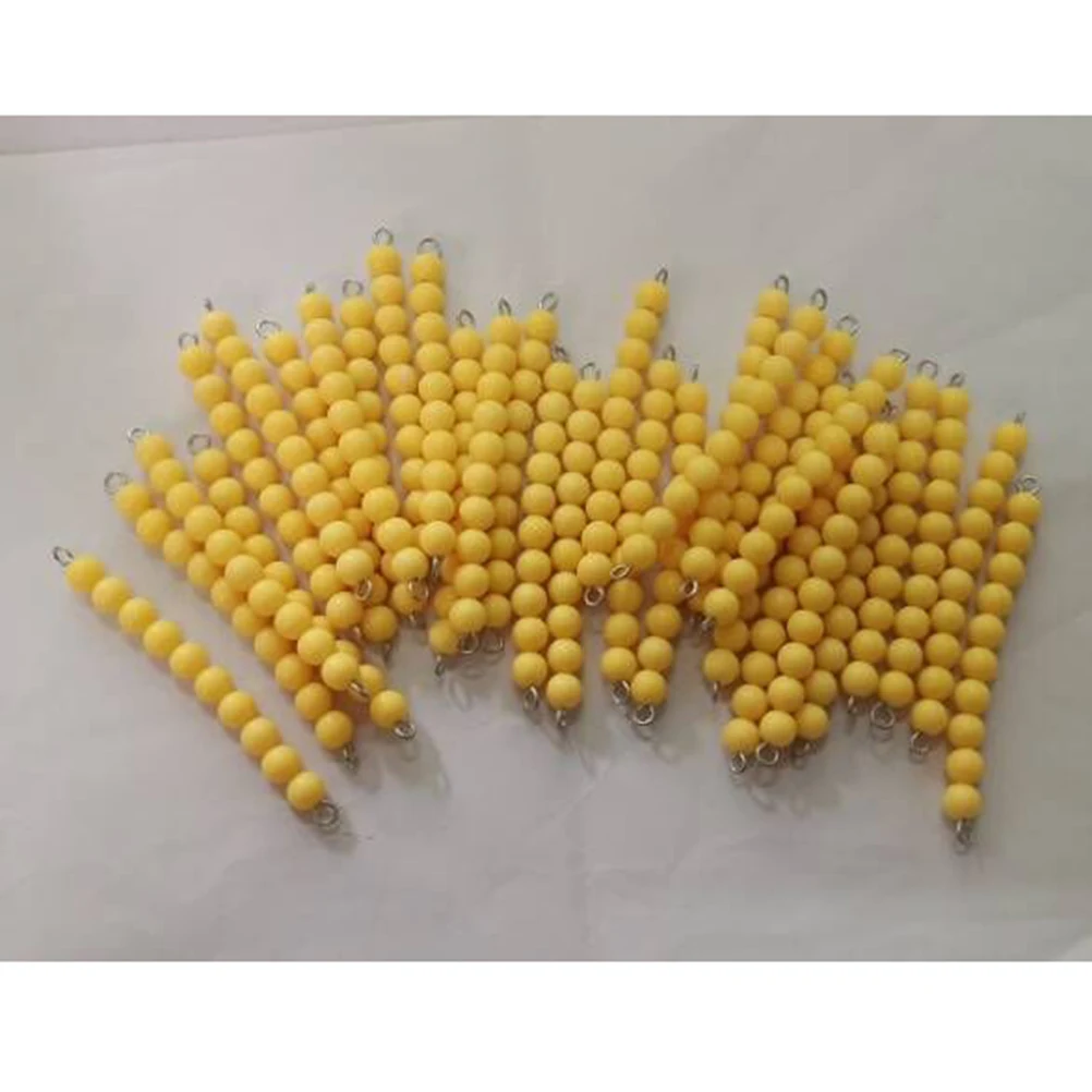 

10 Pcs Bead Chain Math Toy for Kids Educational Aids Montessori Toys Smooth Surface Ideal Quantity Concept Learning