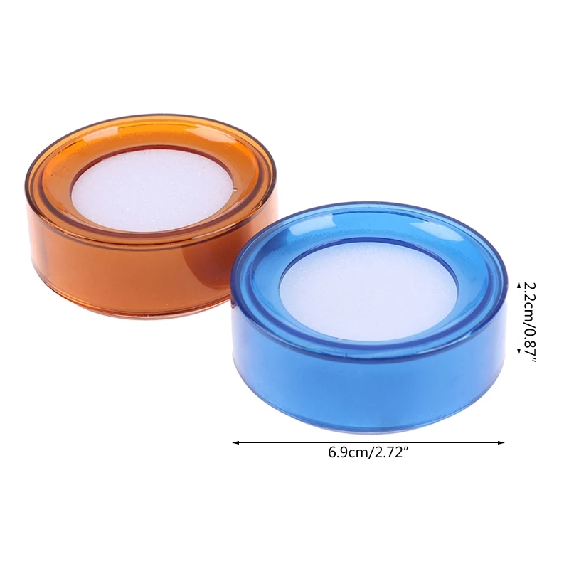 Office Desk Fingertip Moistener Round Wet Sponge Cup for Accountant Office Clerk Bank Cashier Counting Papers Currency 55KC