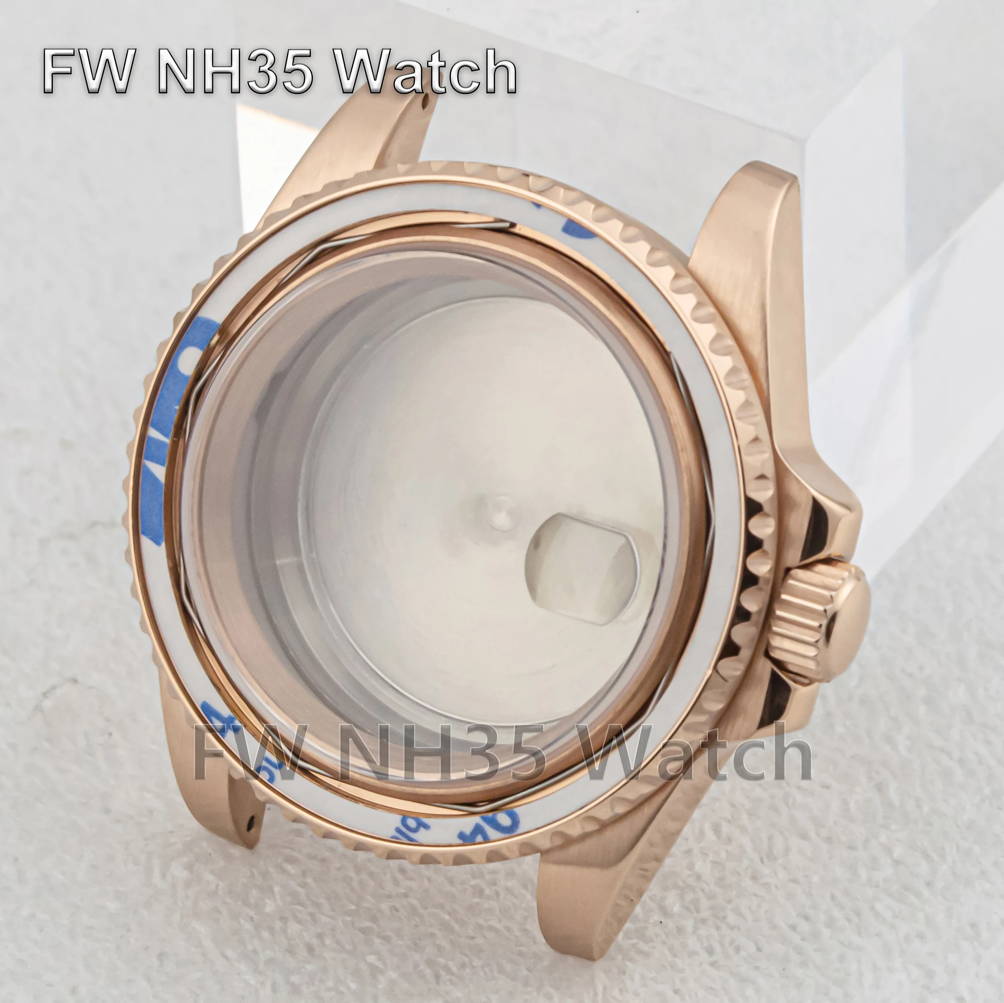 NH35 Case Sapphire Glass Stainless Steel Water Resistant 40mm Case for SUB GMT Watch Parts fit NH34/35/36 Movement Watch Parts