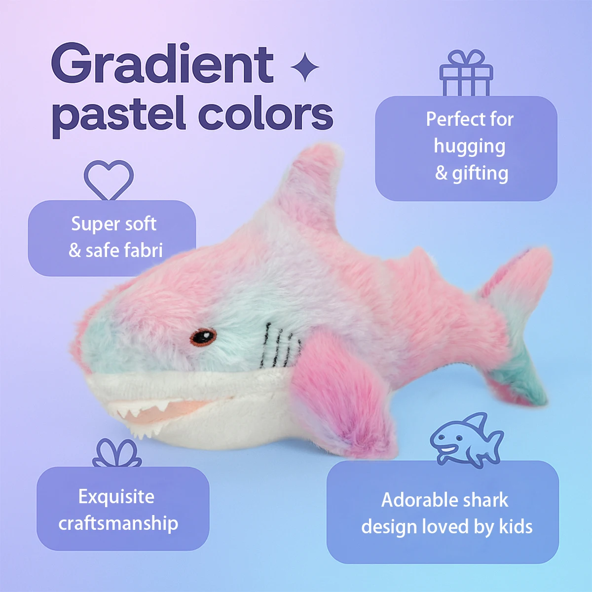 

Плюшевая игрушка Tie Dye Shark 30 см 60 см, гигантская мягкая игрушка для детей, рождественский подарок для душа, мальчиков и девочек