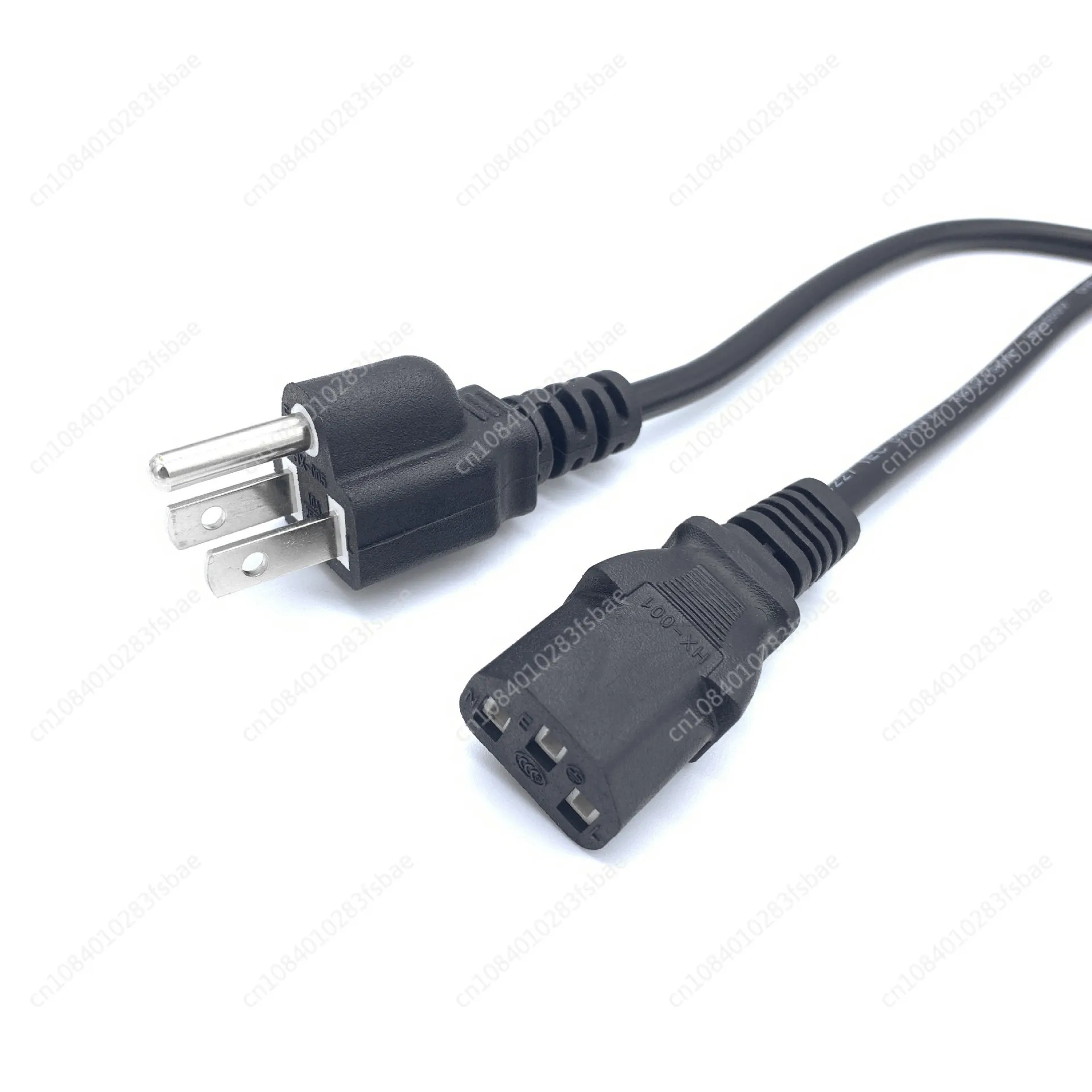 Outdoor Plug American Three-plug Product Tail Power Cord American Standard Plug Product Tail Computer Monitor