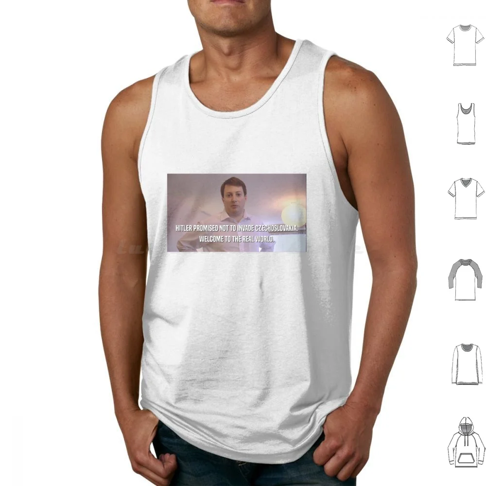 Mark Czechoslovakia Quote Tank Tops Vest Sleeveless Peep Show Mark Corrigan David Mitchell Peep Comedy Funny Jez Super Hans Tv